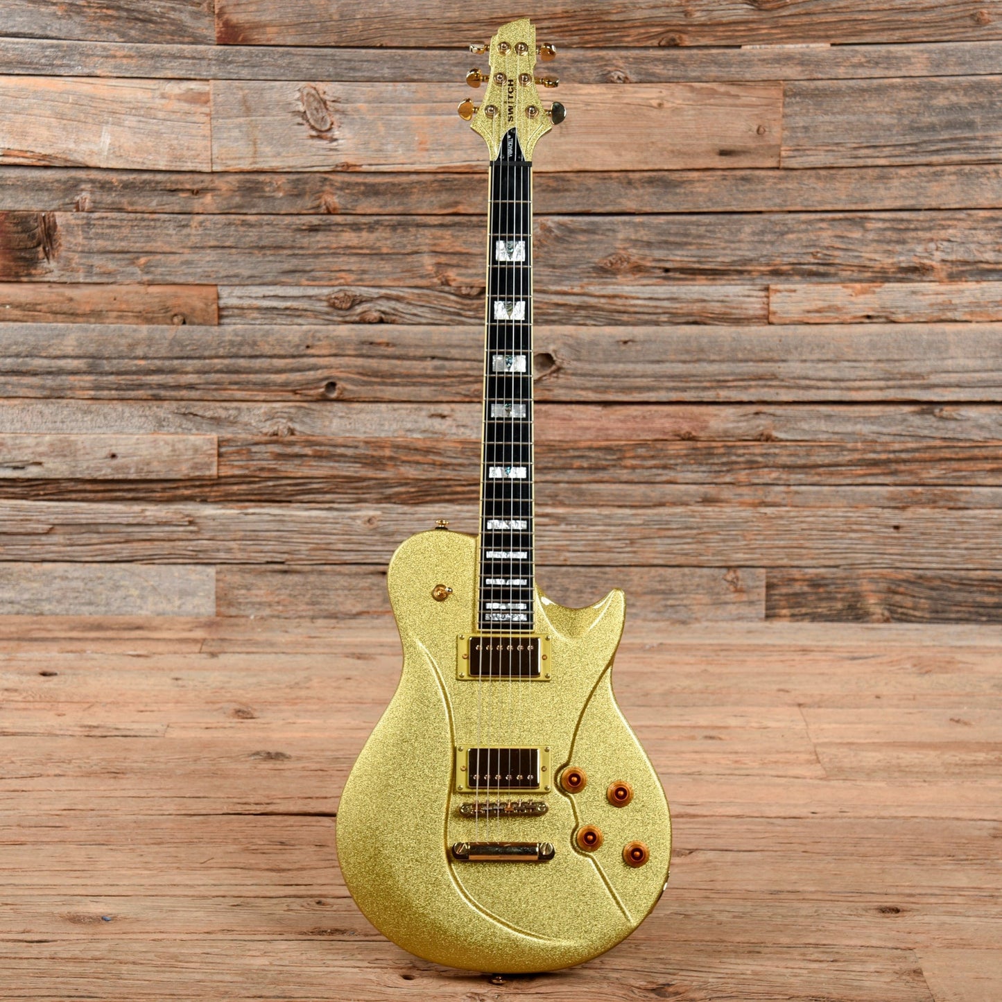 Switch Vibracell Gold Sparkle Electric Guitars / Solid Body