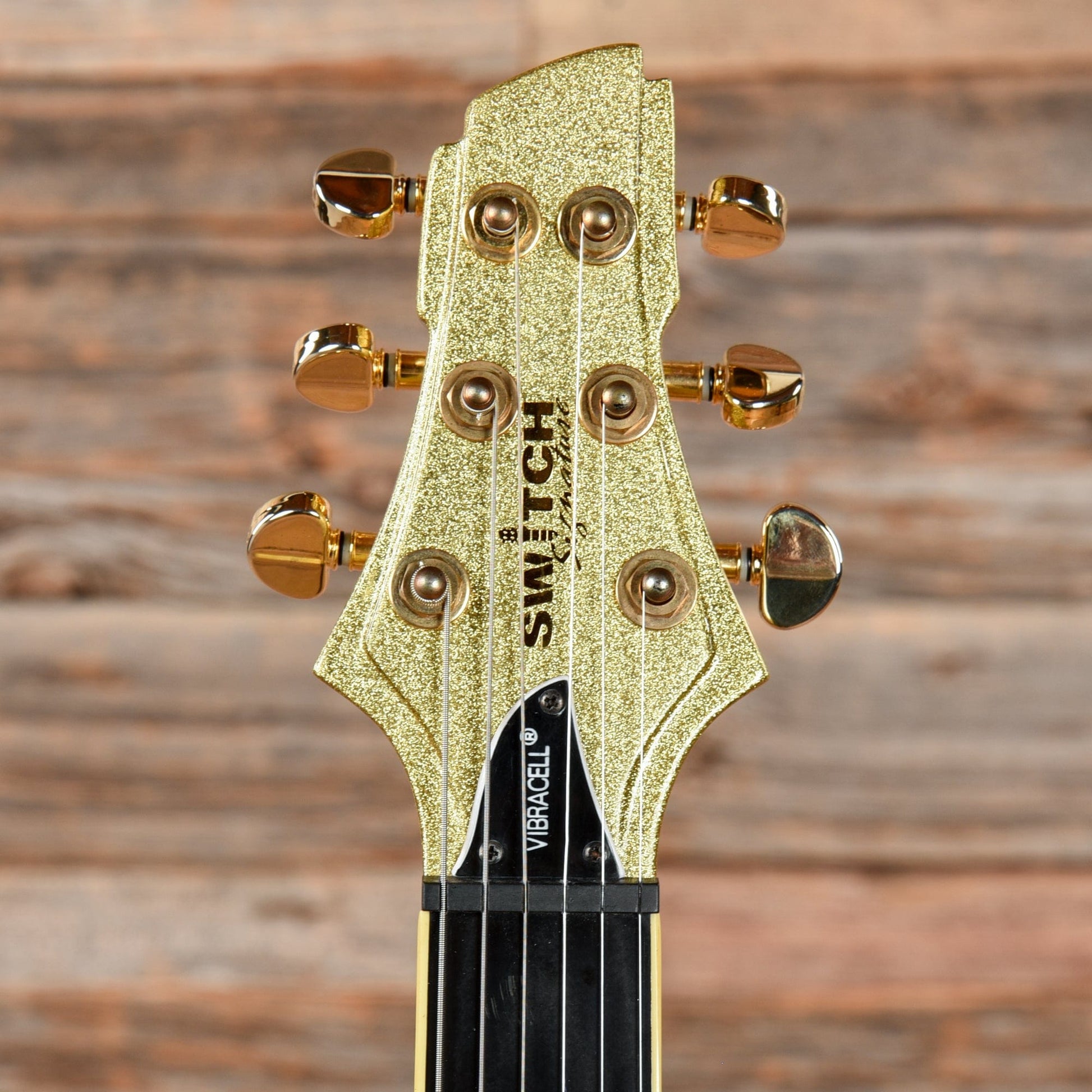 Switch Vibracell Gold Sparkle Electric Guitars / Solid Body
