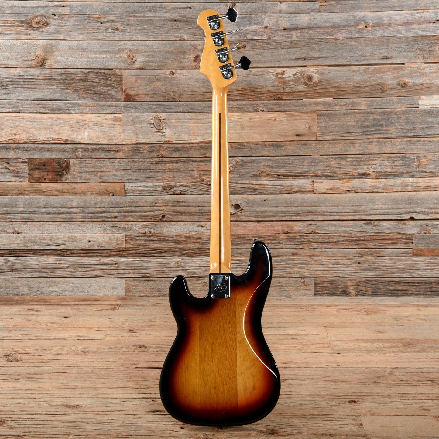 SX Guitars Vintage Series Bass Sunburst Bass Guitars / 4-String