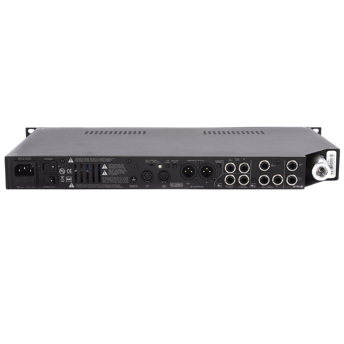 Synnex Rack Synergy SYN-2 Rack Mount Preamp w/Slots for Two Modules, (1) 12AX7, Ef ...