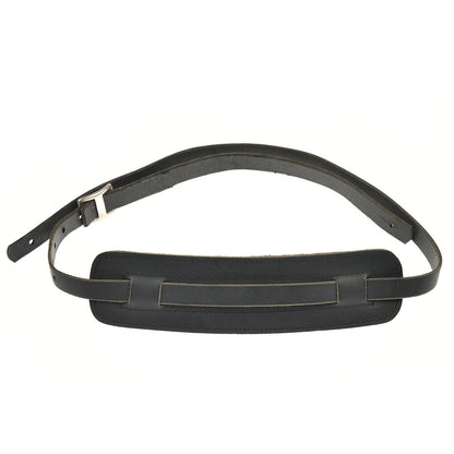 Tackle Leather Guitar Strap Black Accessories / Straps