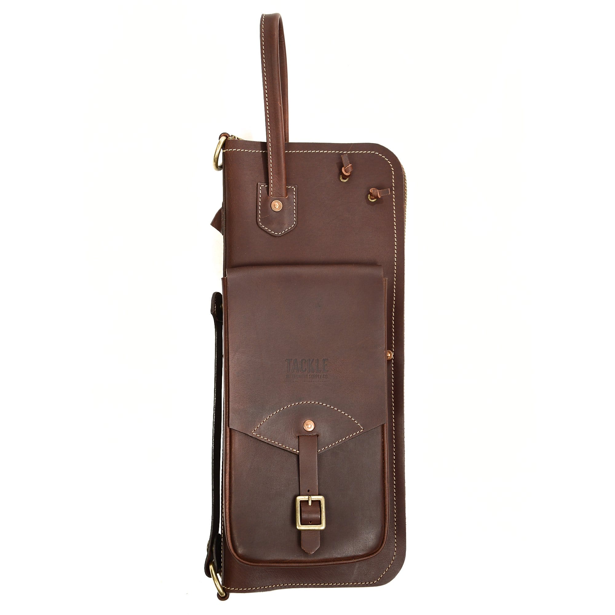 Tackle Leather Stick Bag Brown Drums and Percussion / Parts and Accessories / Cases and Bags