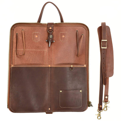 Tackle Leather Stick Bag Brown Drums and Percussion / Parts and Accessories / Cases and Bags