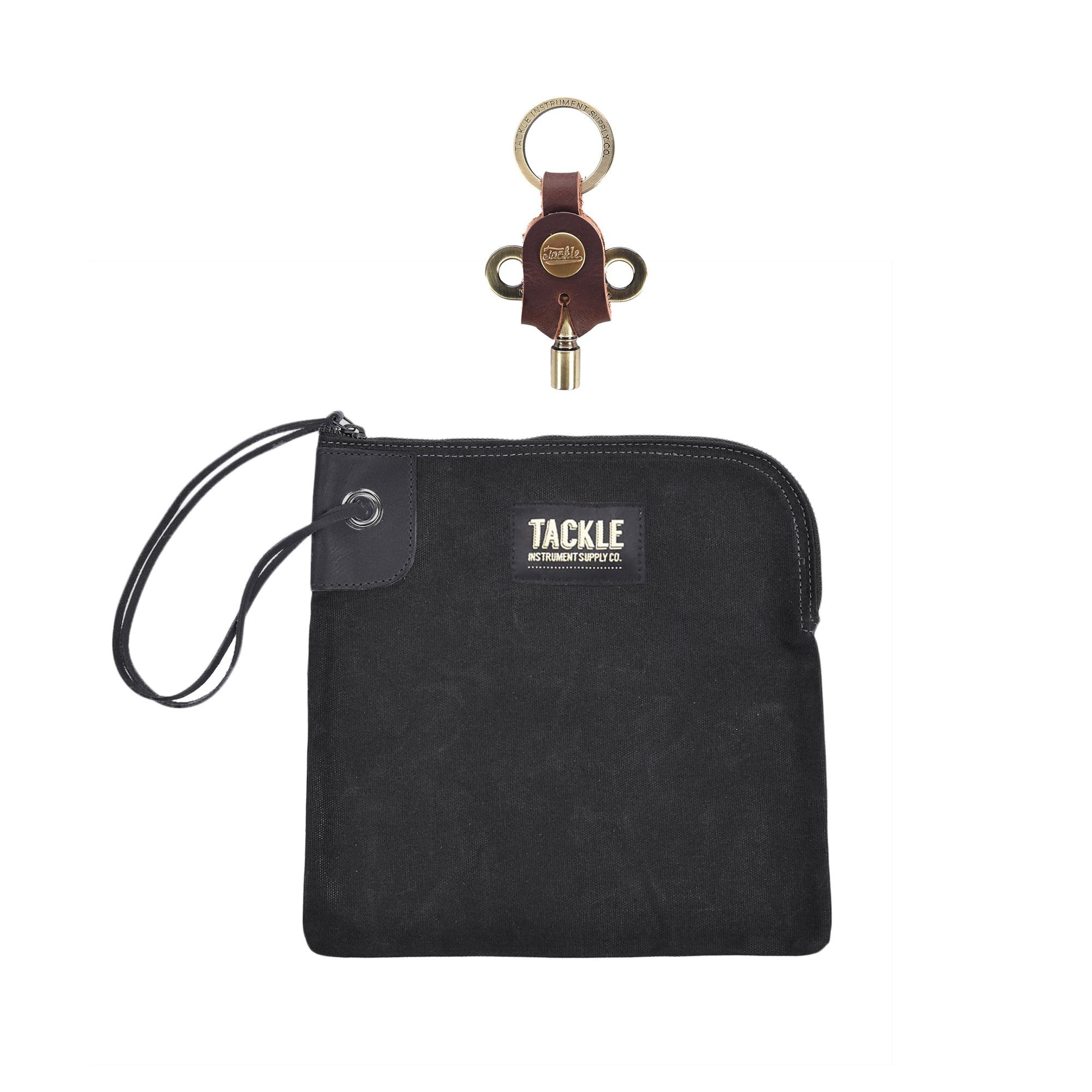 Tackle Zippered Accessory Bag Forest Green and Timekeepers Drum Key Antique Brass Bundle Drums and Percussion / Parts and Accessories / Cases and Bags