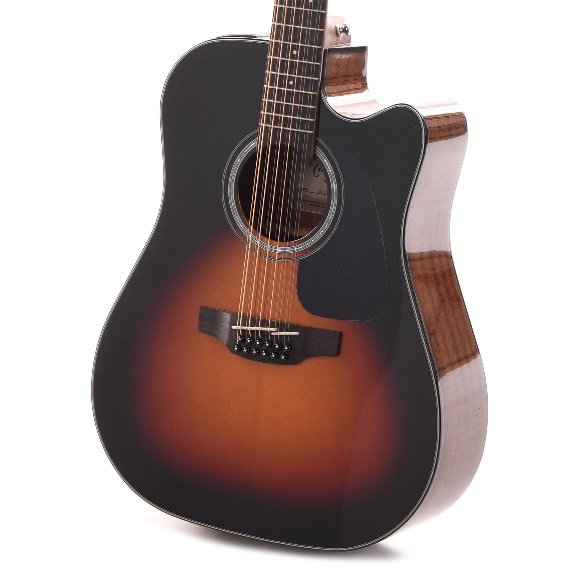 Takamine GD30CE-12 12-String Dreadnought Acoustic-Electric Brown Sunburst Acoustic Guitars / 12-String