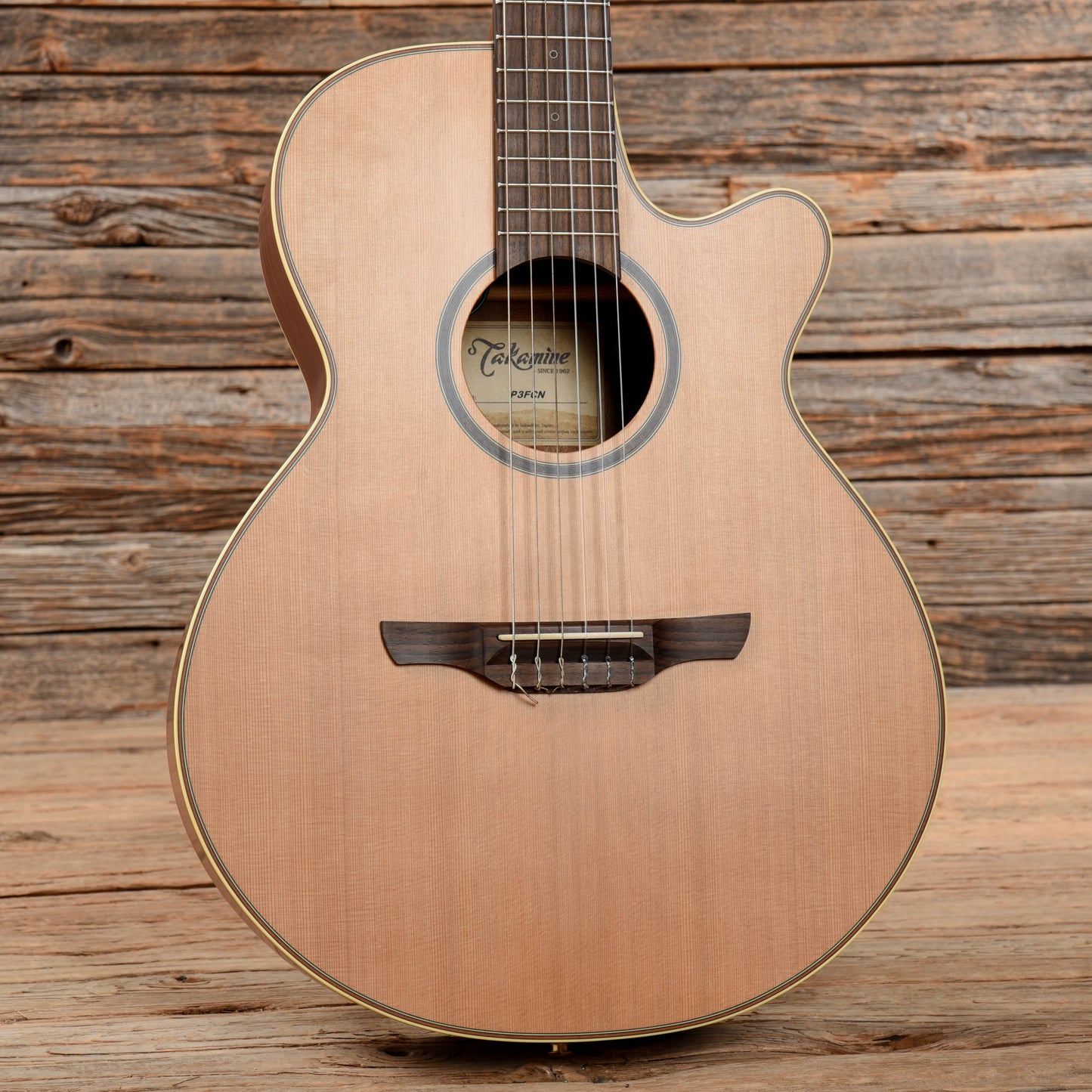 Takamine P3FCN Acoustic/Electric Nylon String Natural Acoustic Guitars / Classical