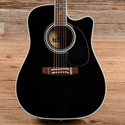 Takamine EF-341SCX Black Acoustic Guitars / Dreadnought