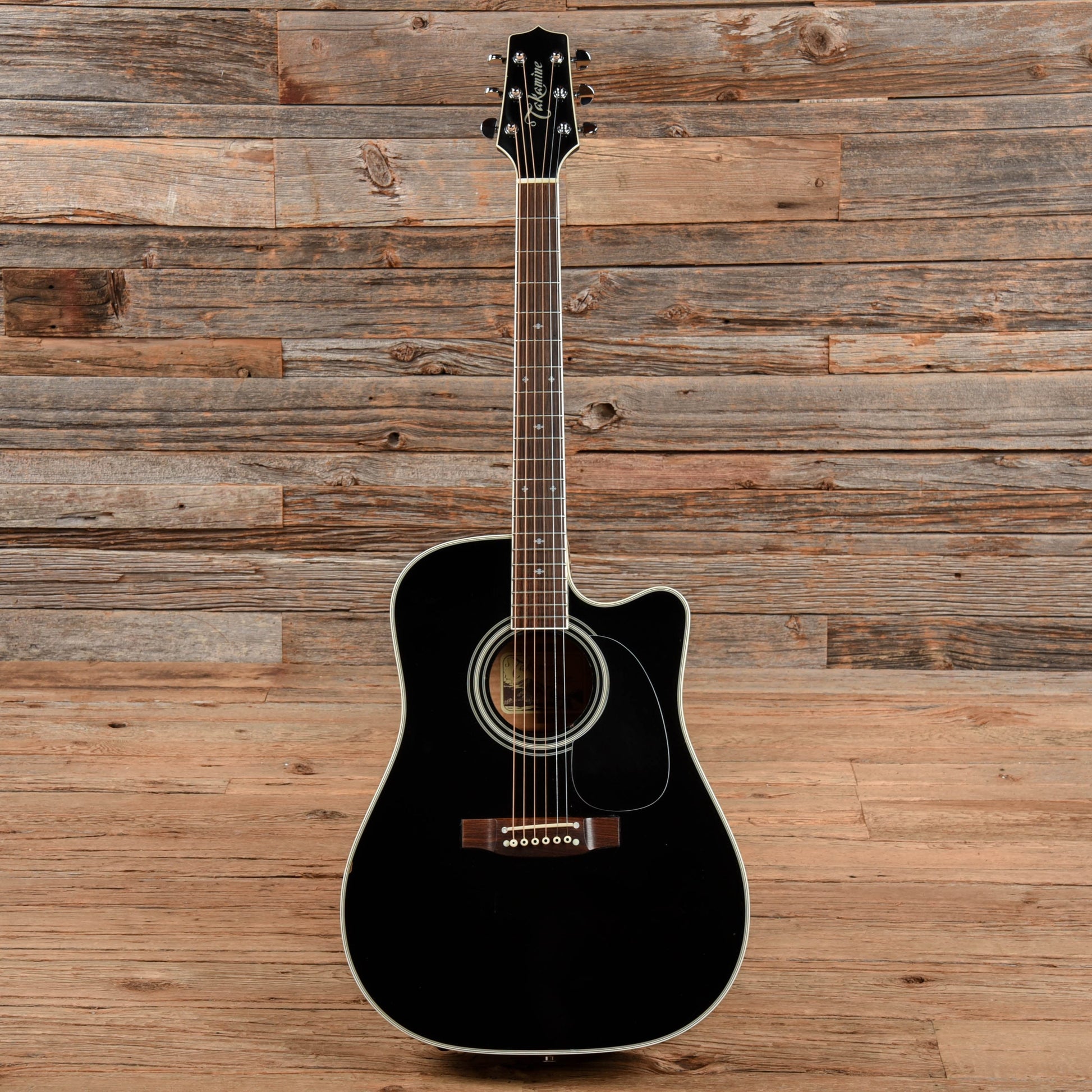 Takamine EF-341SCX Black Acoustic Guitars / Dreadnought