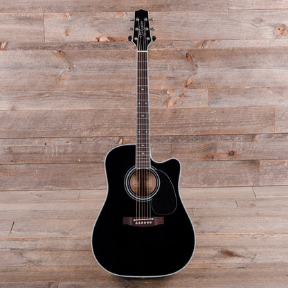Takamine EF341SC Dreadnought Acoustic-Electric Black Acoustic Guitars / Dreadnought