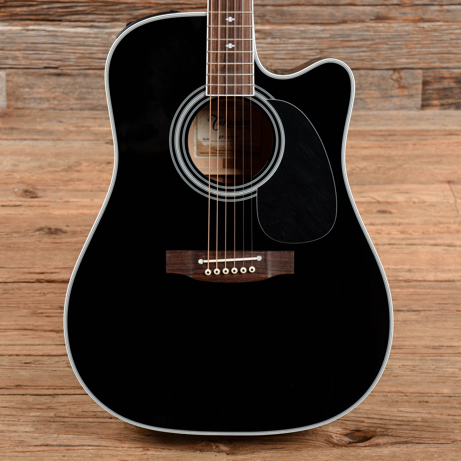 Takamine EF341SC Dreadnought Acoustic-Electric Black Acoustic Guitars / Dreadnought