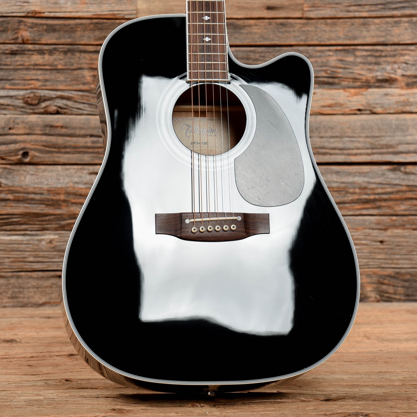 Takamine EF341SC Dreadnought Acoustic-Electric Black Acoustic Guitars / Dreadnought