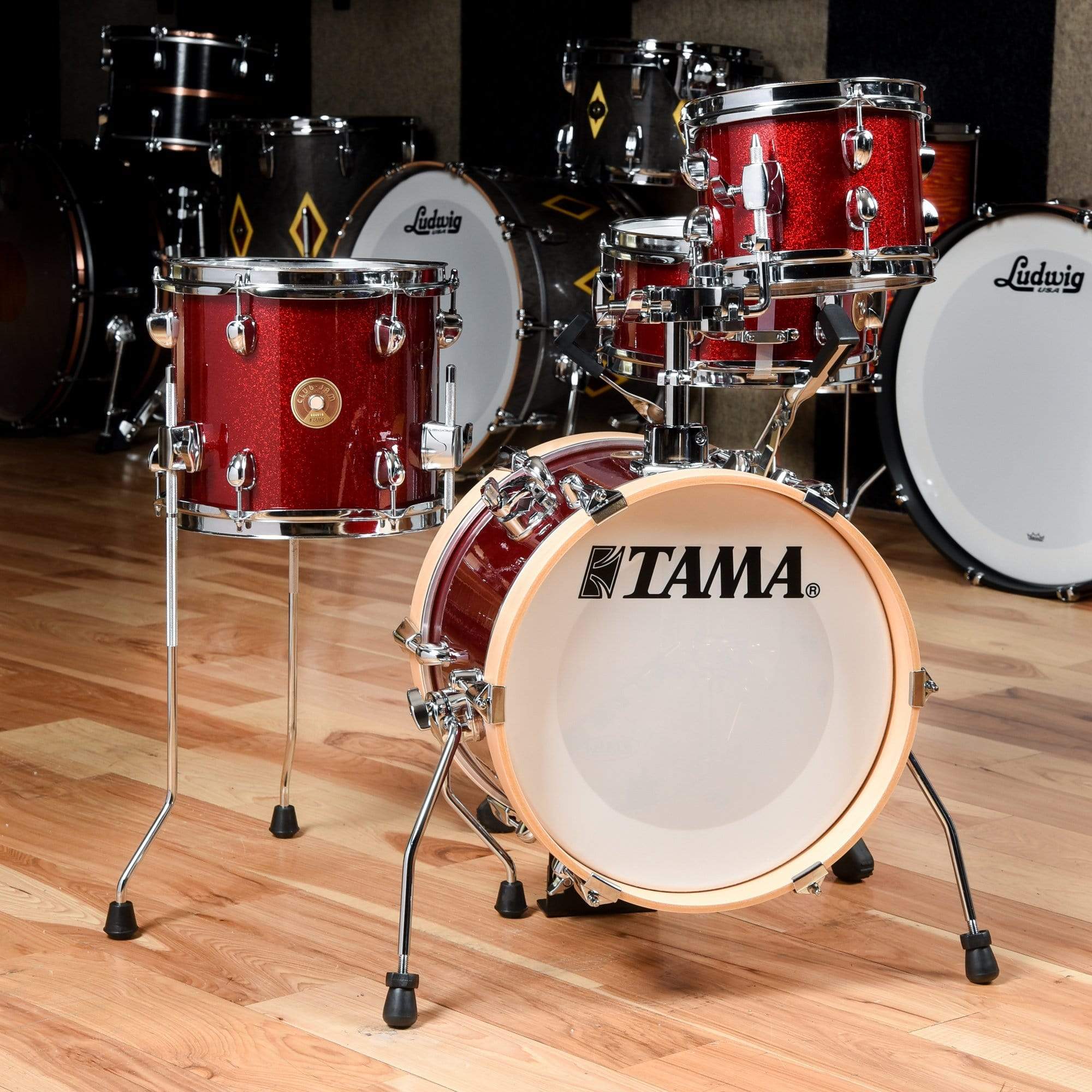 Tama Club Jam Flyer 8/10/14/5x10 4pc. Drum Kit Candy Apple Mist
