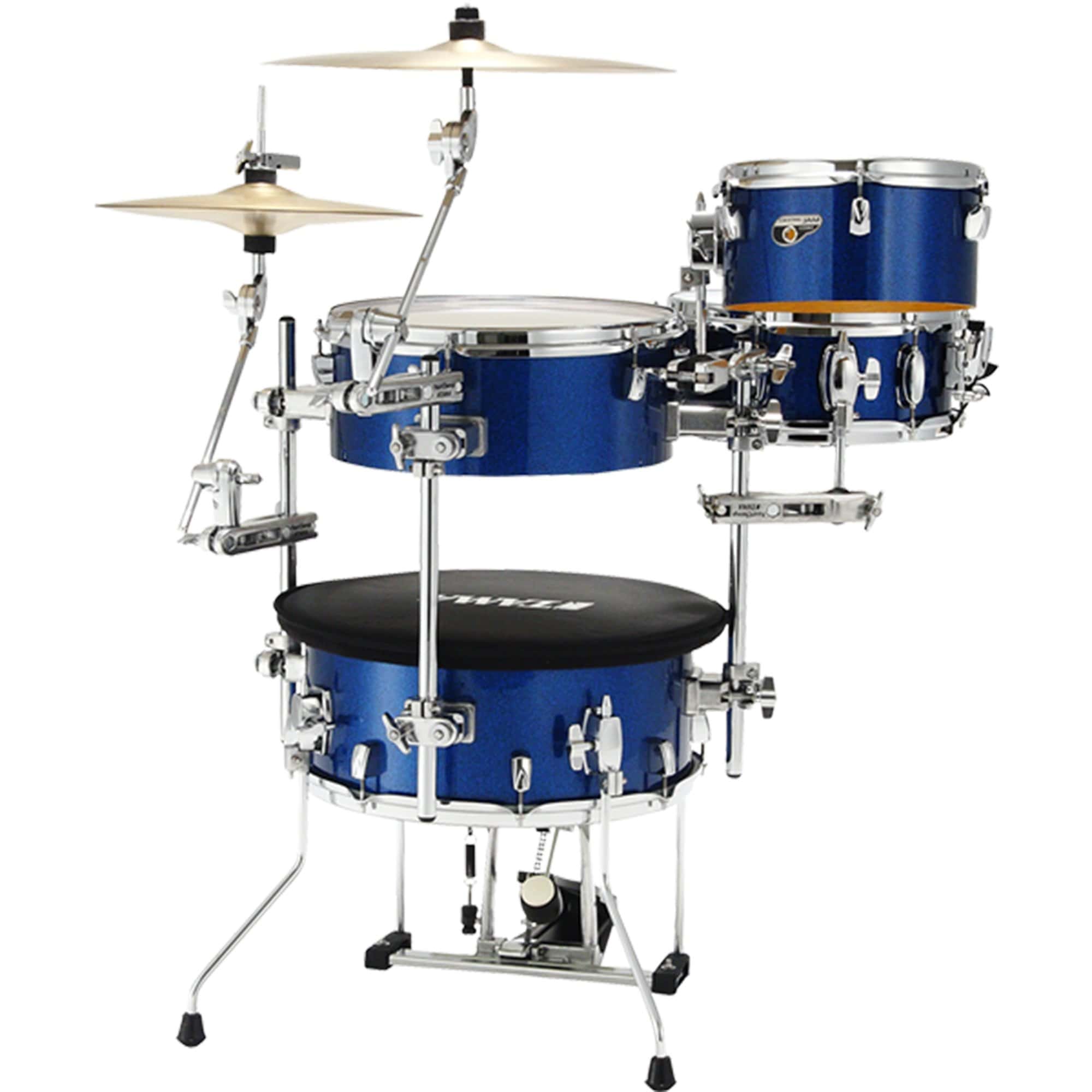 Tama Cocktail Jam 10/14/16/5x12 4pc. Drum Kit Indigo Sparkle Drums and Percussion / Acoustic Drums / Full Acoustic Kits