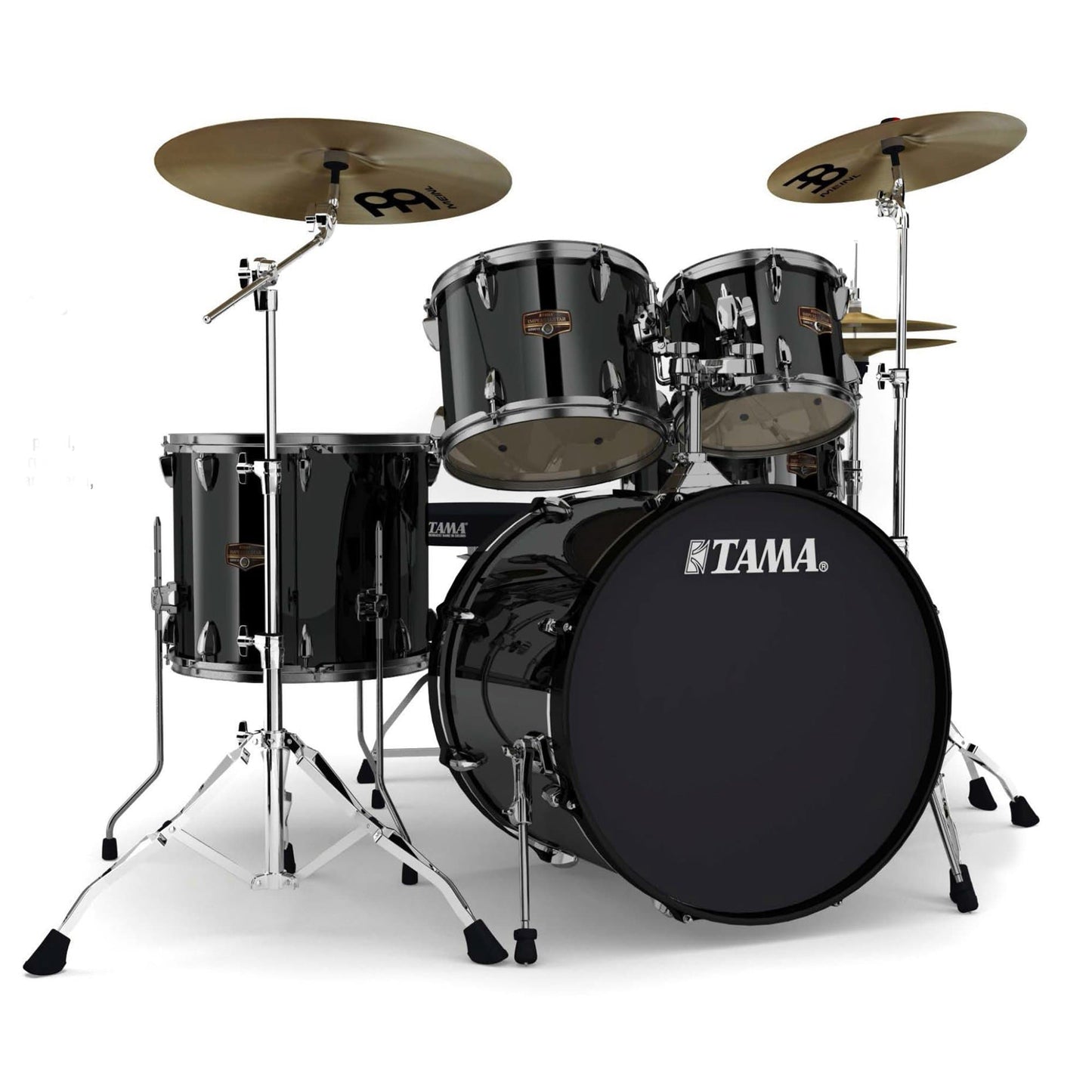 Tama Imperialstar 10/12/16/22/5x14 5pc. Drum Kit Black w/Black Nickel Hdw w/Hardware & Cymbals Drums and Percussion / Acoustic Drums / Full Acoustic Kits