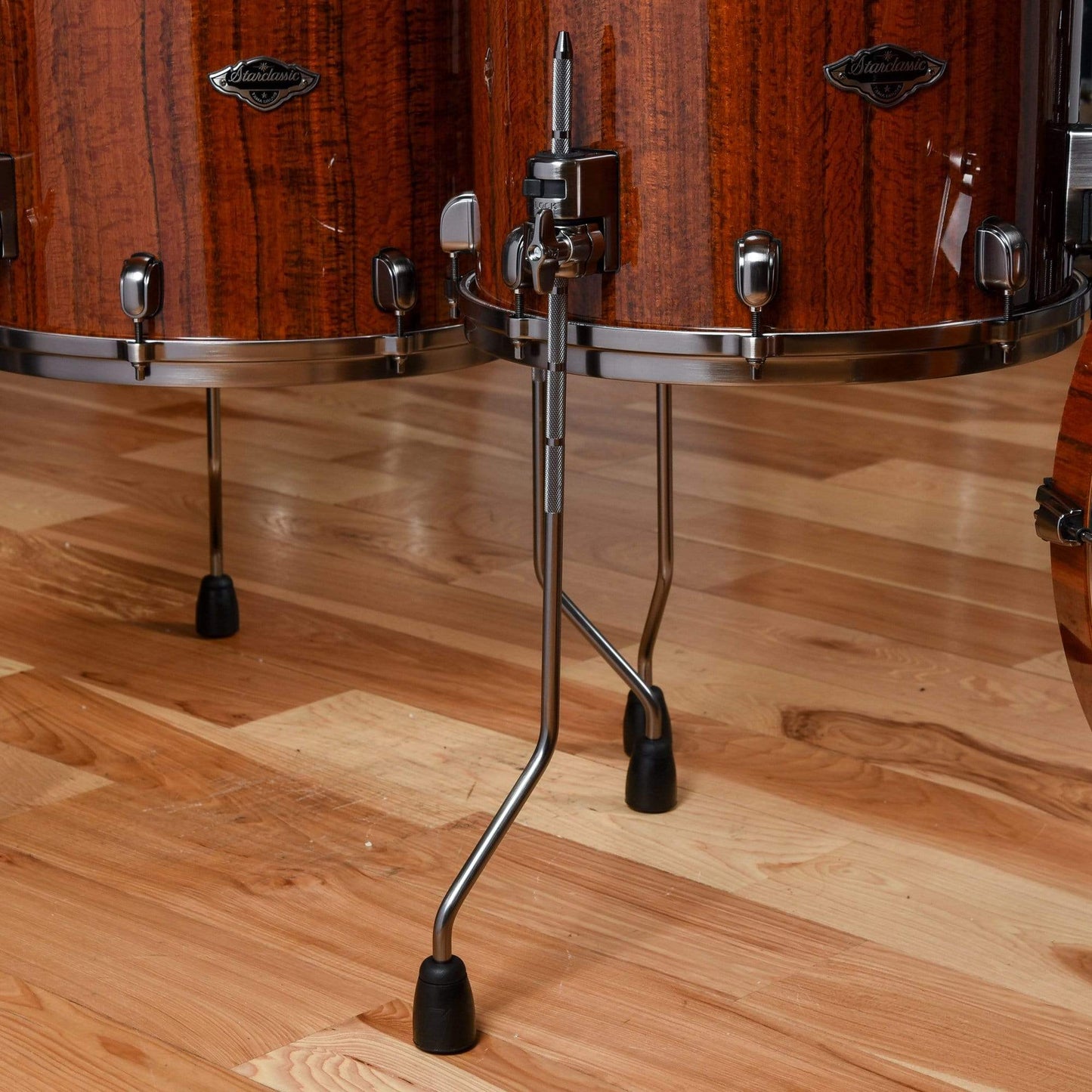 Tama Starclassic 10/12/14/16/22 5pc. Birch/Bubinga Drum Kit Gloss Natural Tigerwood Drums and Percussion / Acoustic Drums / Full Acoustic Kits