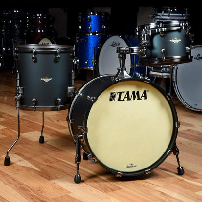 Tama Starclassic 12/14/20 3pc. Maple Drum Kit Flat Deep Green Metallic w/Smoked Black Nickel Hardware Drums and Percussion / Acoustic Drums / Full Acoustic Kits