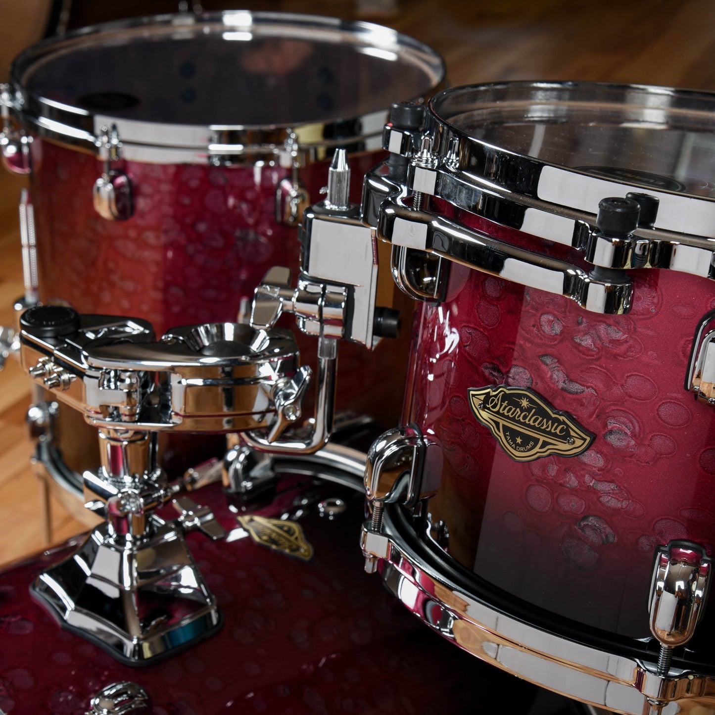 Tama Starclassic 12/14/20 3pc. Walnut/Birch Drum Kit Molten Dark Raspberry Fade Drums and Percussion / Acoustic Drums / Full Acoustic Kits