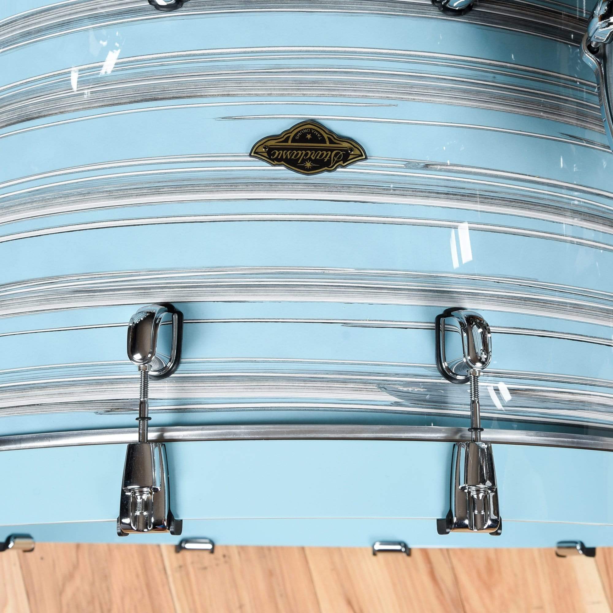 Tama Starclassic 12/16/22 3pc. Walnut/Birch Drum Kit Lacquer Arctic Blue Oyster Drums and Percussion / Acoustic Drums / Full Acoustic Kits