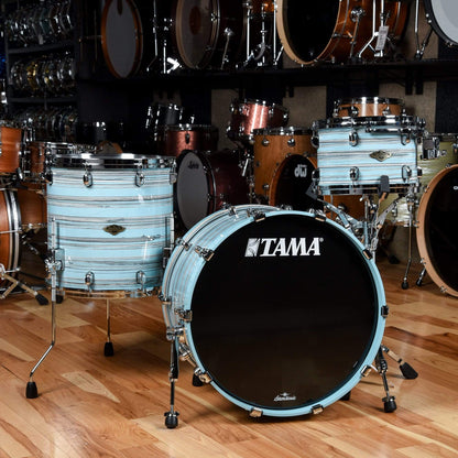 Tama Starclassic 12/16/22 3pc. Walnut/Birch Drum Kit Lacquer Arctic Blue Oyster Drums and Percussion / Acoustic Drums / Full Acoustic Kits