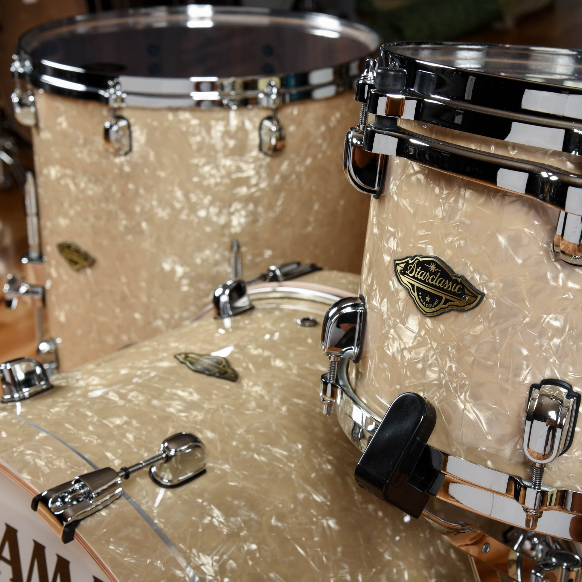 Tama Starclassic 12/16/22 3pc. Walnut/Birch Drum Kit Vintage Marine Pearl Drums and Percussion / Acoustic Drums / Full Acoustic Kits