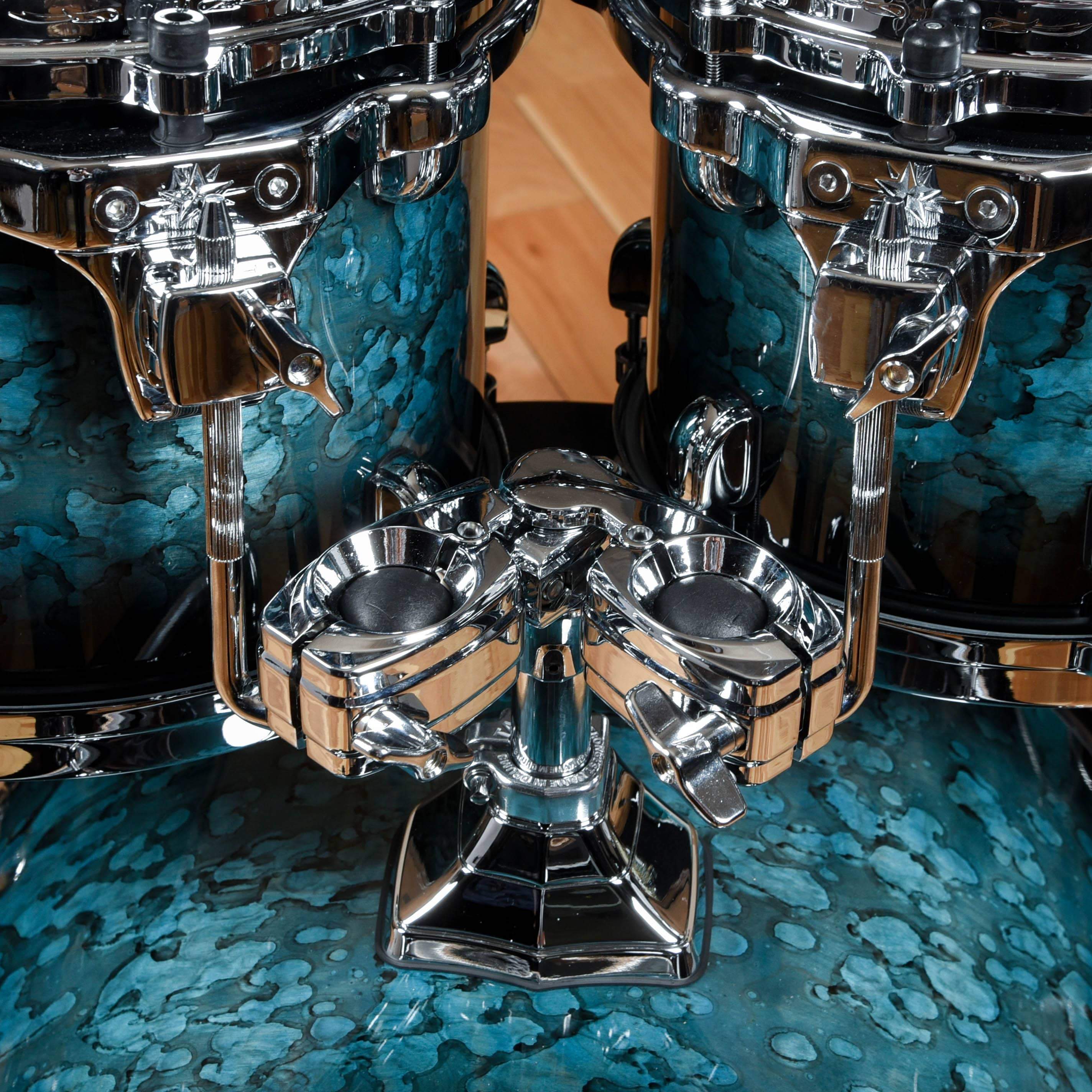 Tama Starclassic Performer 10/12/16/22 4pc. Drum Kit Molten Steel Blue Burst Drums and Percussion / Acoustic Drums / Full Acoustic Kits