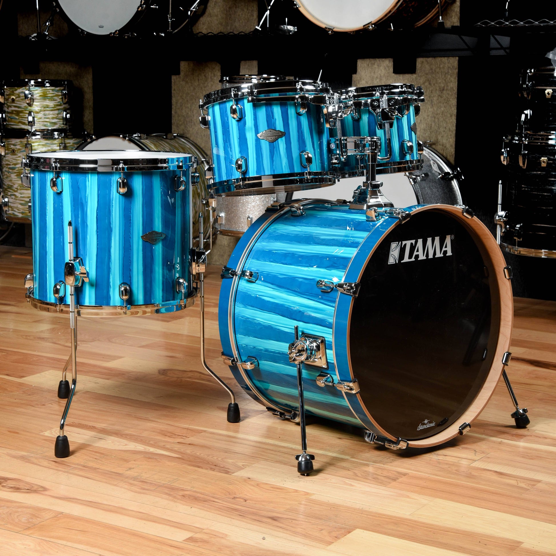 Tama Starclassic Performer 10/12/16/22 4pc. Drum Kit Sky Blue Aurora Drums and Percussion / Acoustic Drums / Full Acoustic Kits