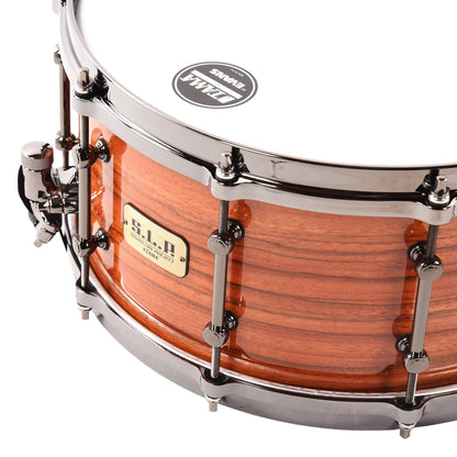 Tama 7x14 S.L.P. G-Maple Snare Drum Gloss Tangerine Zebrawood Drums and Percussion / Acoustic Drums / Snare