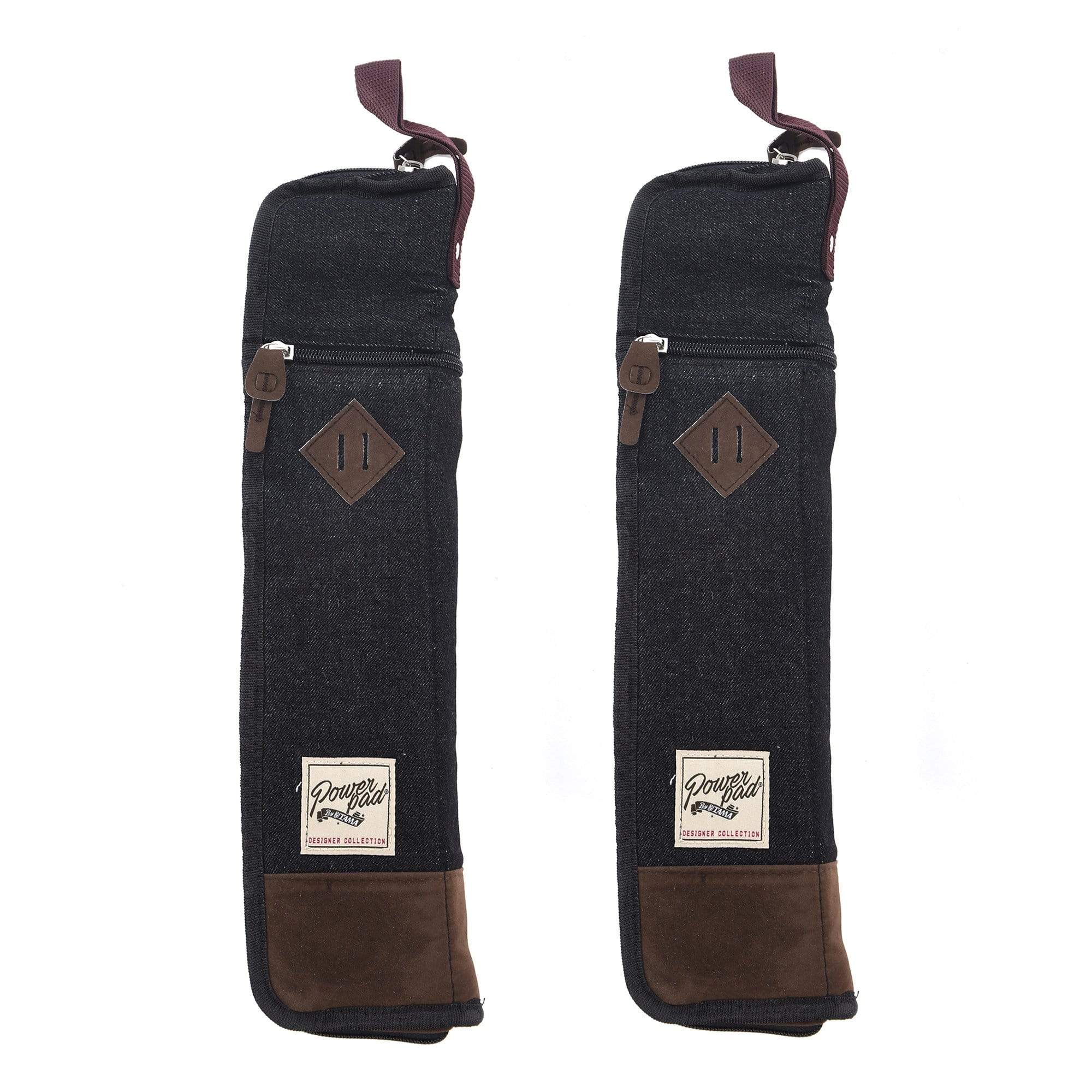 Tama Powerpad Compact Stick Bag Black Denim 2 Pack Bundle Drums and Percussion / Parts and Accessories / Cases and Bags