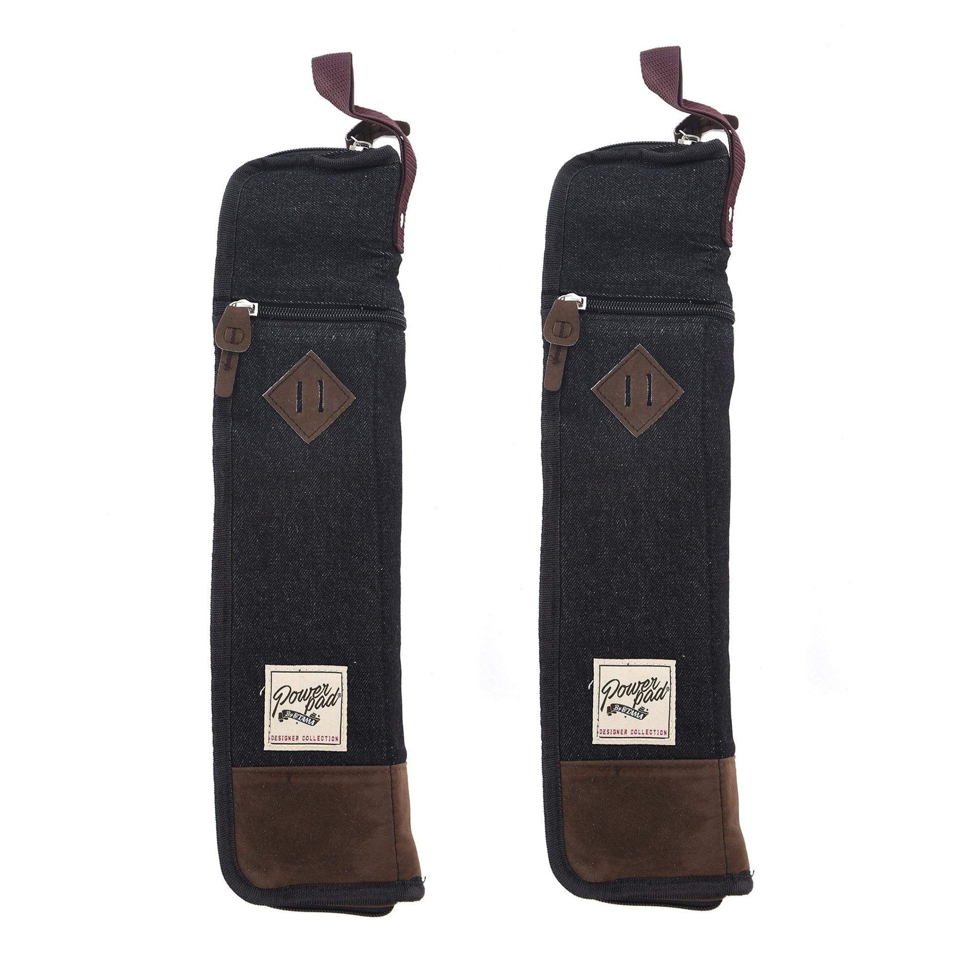 Tama Powerpad Compact Stick Bag Black Denim 2 Pack Bundle Drums and Percussion / Parts and Accessories / Cases and Bags