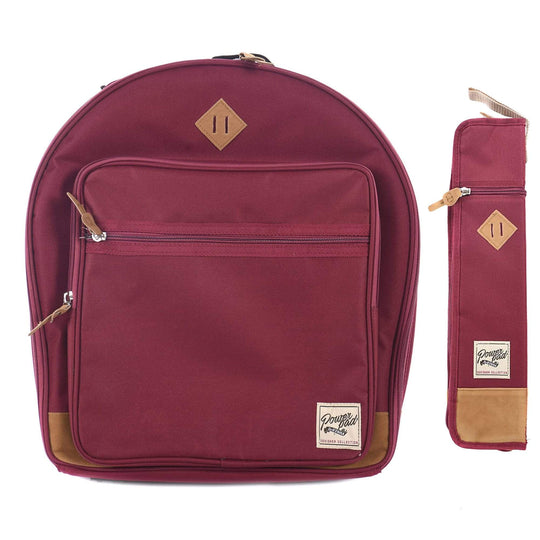 Tama Powerpad Designer 6.5x14 Snare Drum Bag and Compact Stick Bag Wine Red Bundle Drums and Percussion / Parts and Accessories / Cases and Bags