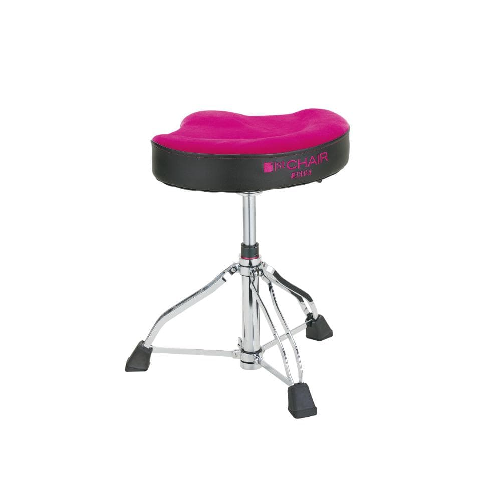 Tama 1st Chair Glide Rider Hydraulix Drum Throne Pink Cloth Drums and Percussion / Parts and Accessories / Thrones