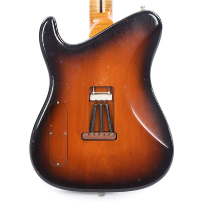 Tausch 665 Raw Deluxe Figured Maple Aged Antique Sunburst w/Tauschbuckers & Middle Single Coil Electric Guitars / Solid Body