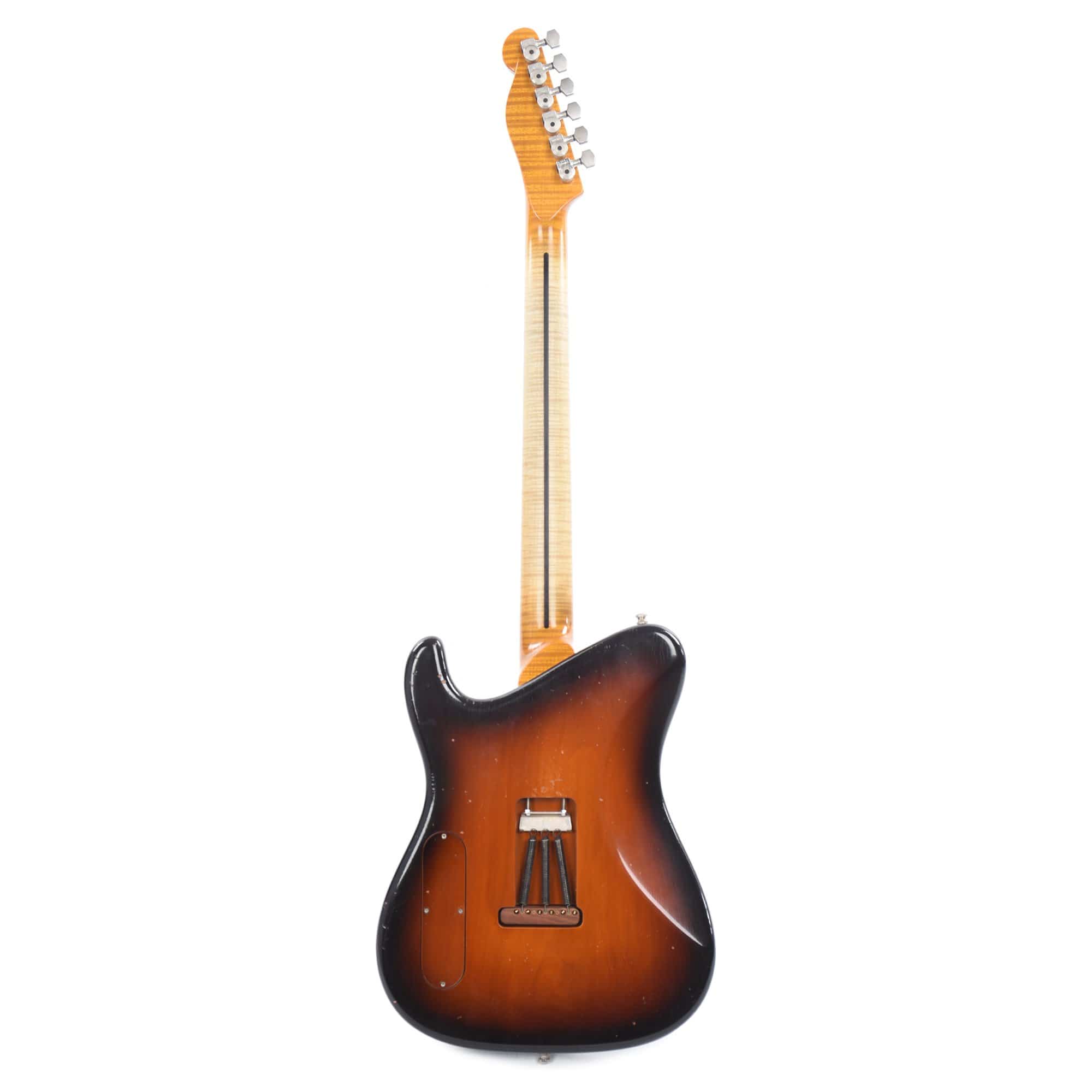Tausch 665 Raw Deluxe Figured Maple Aged Antique Sunburst w/Tauschbuckers & Middle Single Coil Electric Guitars / Solid Body
