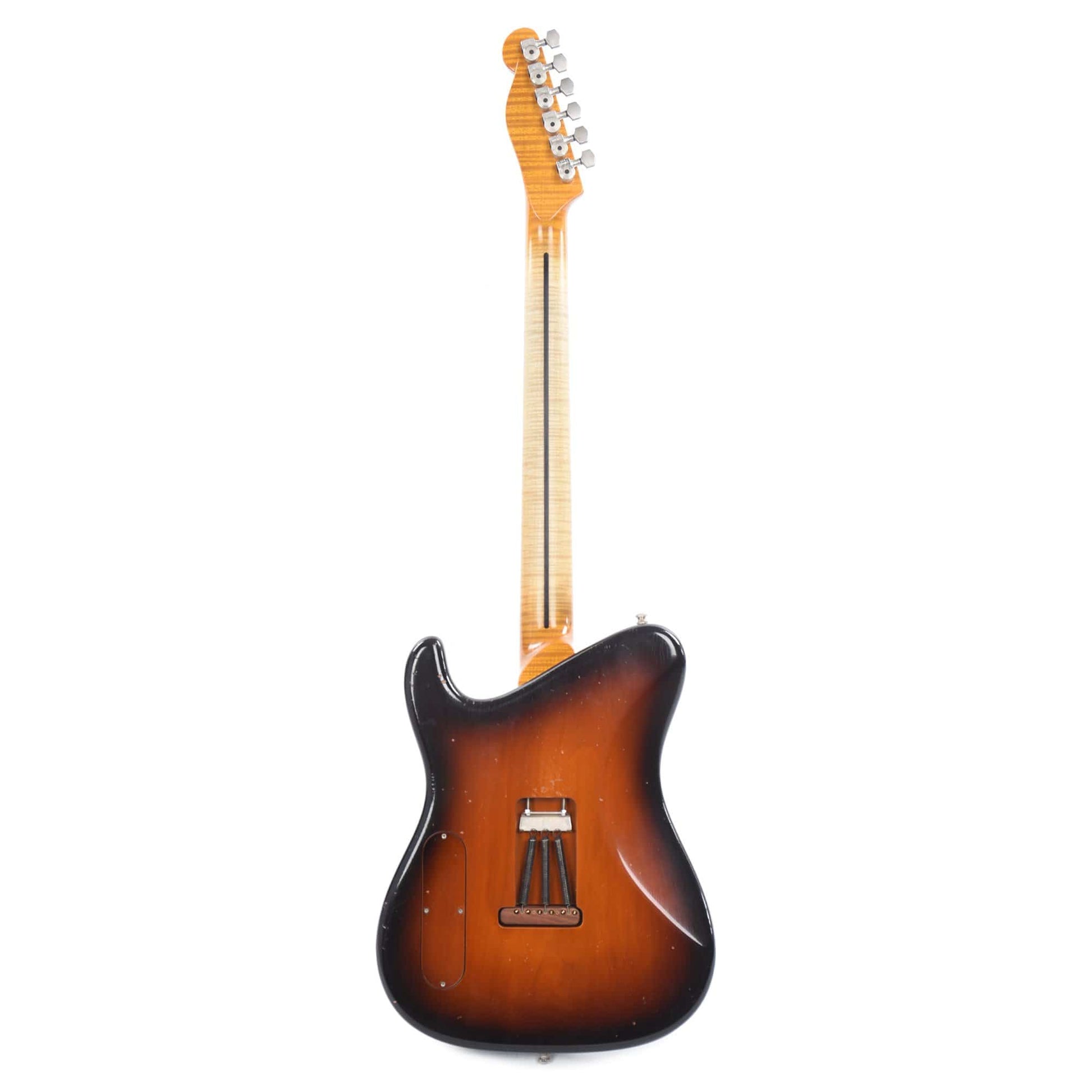 Tausch 665 Raw Deluxe Figured Maple Aged Antique Sunburst w/Tauschbuckers & Middle Single Coil Electric Guitars / Solid Body