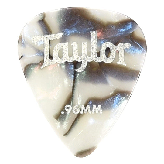 Taylor Celluloid 351 Picks Abalone 0.96mm 4 Pack (48) Bundle Accessories / Picks