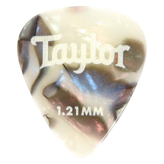 Taylor Celluloid 351 Picks Abalone 1.21mm 3 Pack (36) Bundle Accessories / Picks