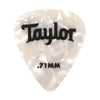 Taylor Celluloid 351 Picks White Pearl 0.71mm 4 Pack (48) Bundle Accessories / Picks