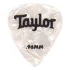 Taylor Celluloid 351 Picks White Pearl 0.96mm 2 Pack (24) Bundle Accessories / Picks
