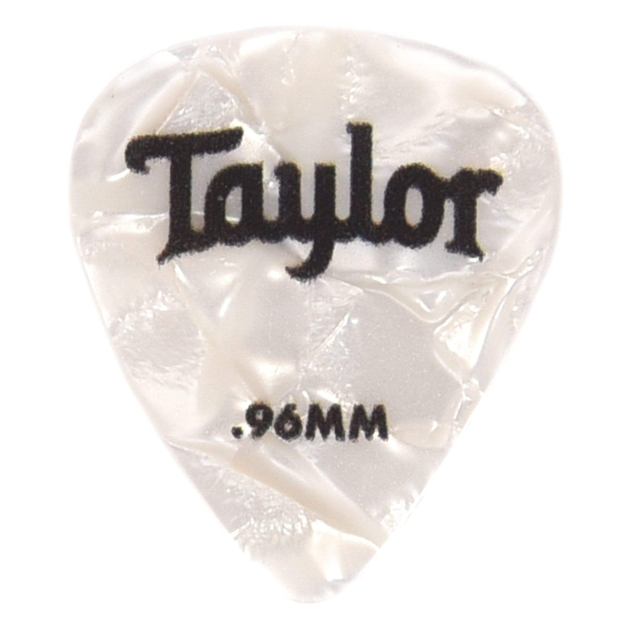Taylor Celluloid 351 Picks White Pearl 0.96mm 4 Pack (48) Bundle Accessories / Picks