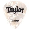 Taylor Celluloid 351 Picks White Pearl 1.21mm 2 Pack (24) Bundle Accessories / Picks