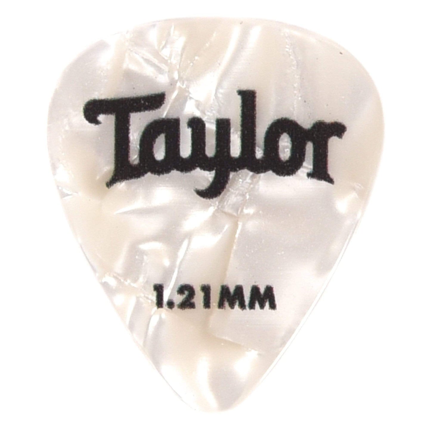 Taylor Celluloid 351 Picks White Pearl 1.21mm 4 Pack (48) Bundle Accessories / Picks