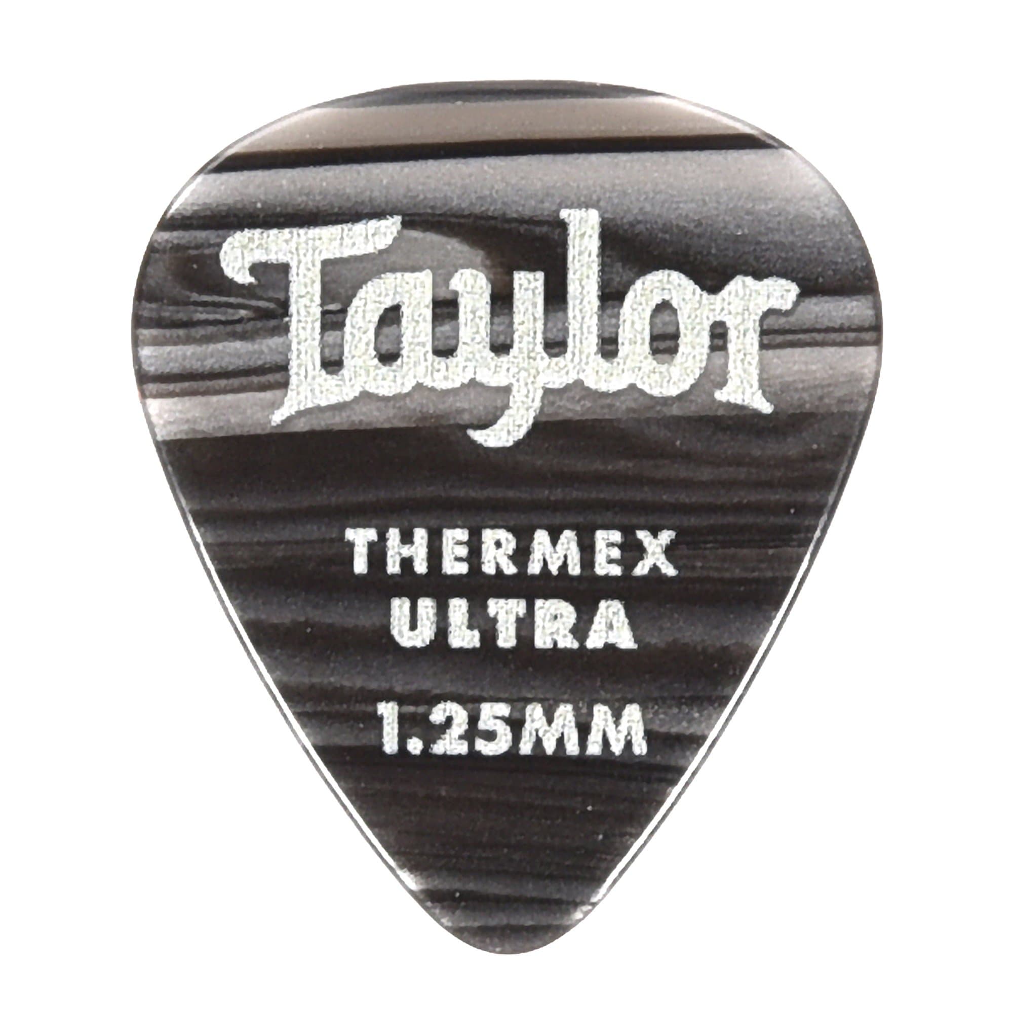Taylor Premium Darktone 351 Thermex Ultra Picks Black Onyx 1.25mm 2 Pack (12) Bundle Accessories / Picks