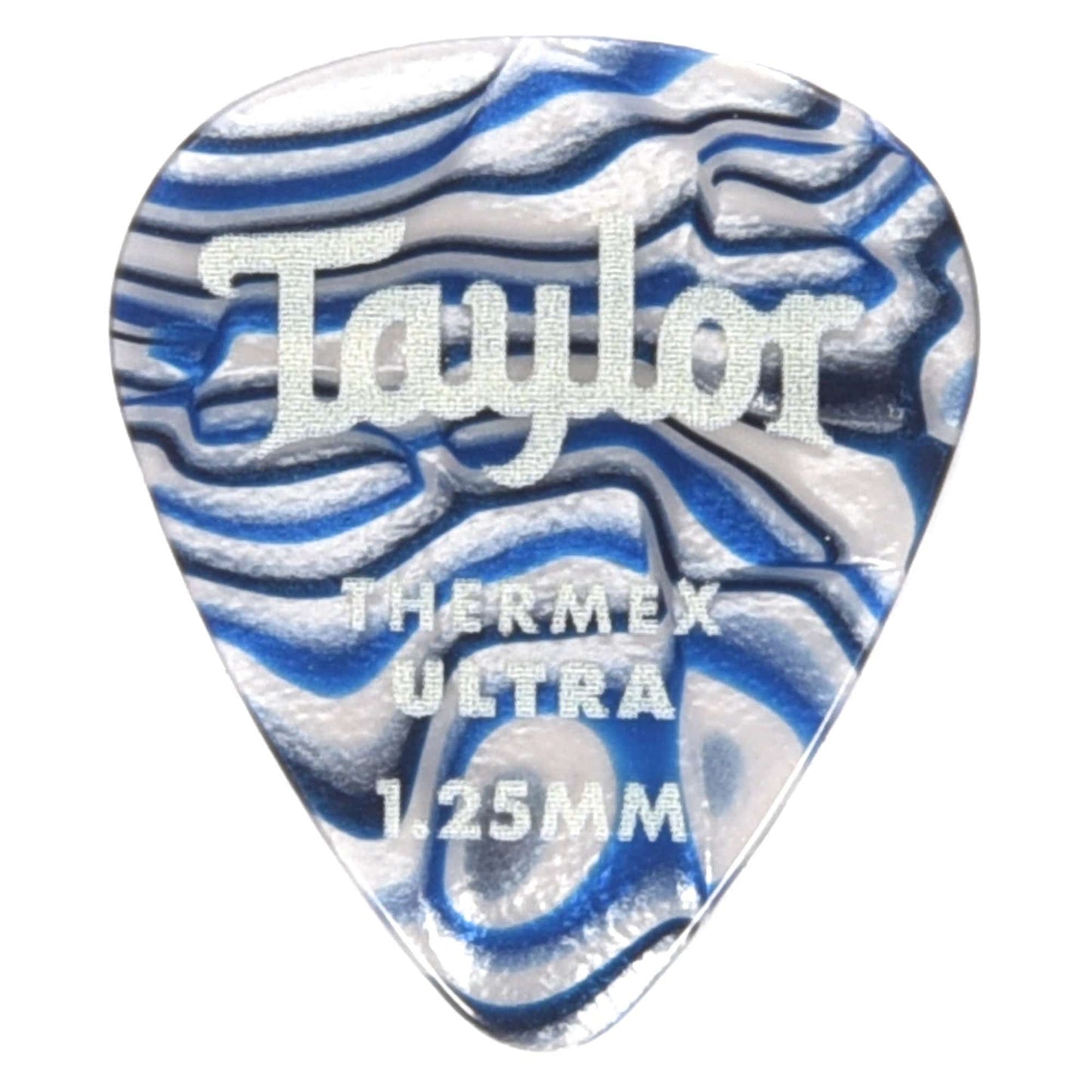Taylor Premium Darktone 351 Thermex Ultra Picks Blue Swirl 1.25mm 3 Pack (18) Bundle Accessories / Picks