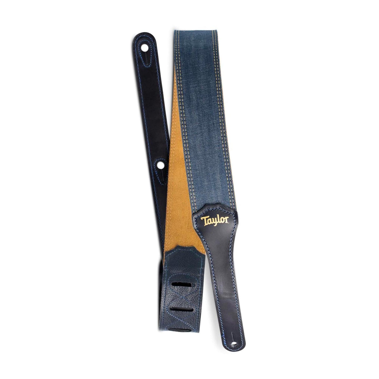 Taylor Blue Denim Strap Gold Logo 2” Accessories / Straps