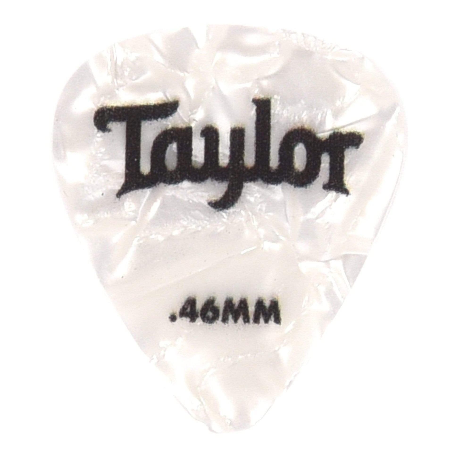 Taylor Celluloid 351 Picks White Pearl 0.46mm 3 Pack (36) Bundle Accessories / Straps