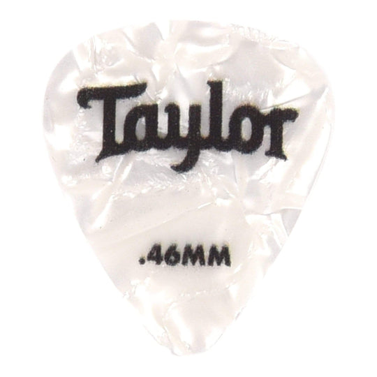 Taylor Celluloid 351 Picks White Pearl 0.46mm 3 Pack (36) Bundle Accessories / Straps