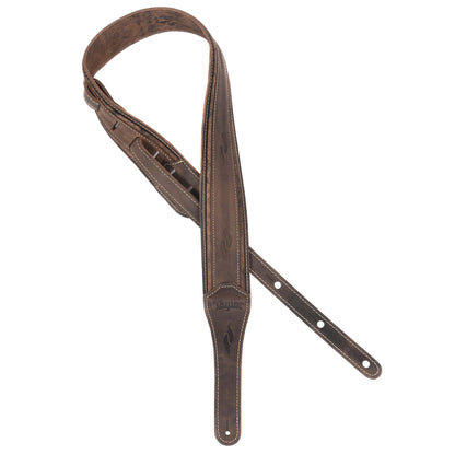 Taylor Element Strap Dark Brown Distressed Leather 2.5" Accessories / Straps