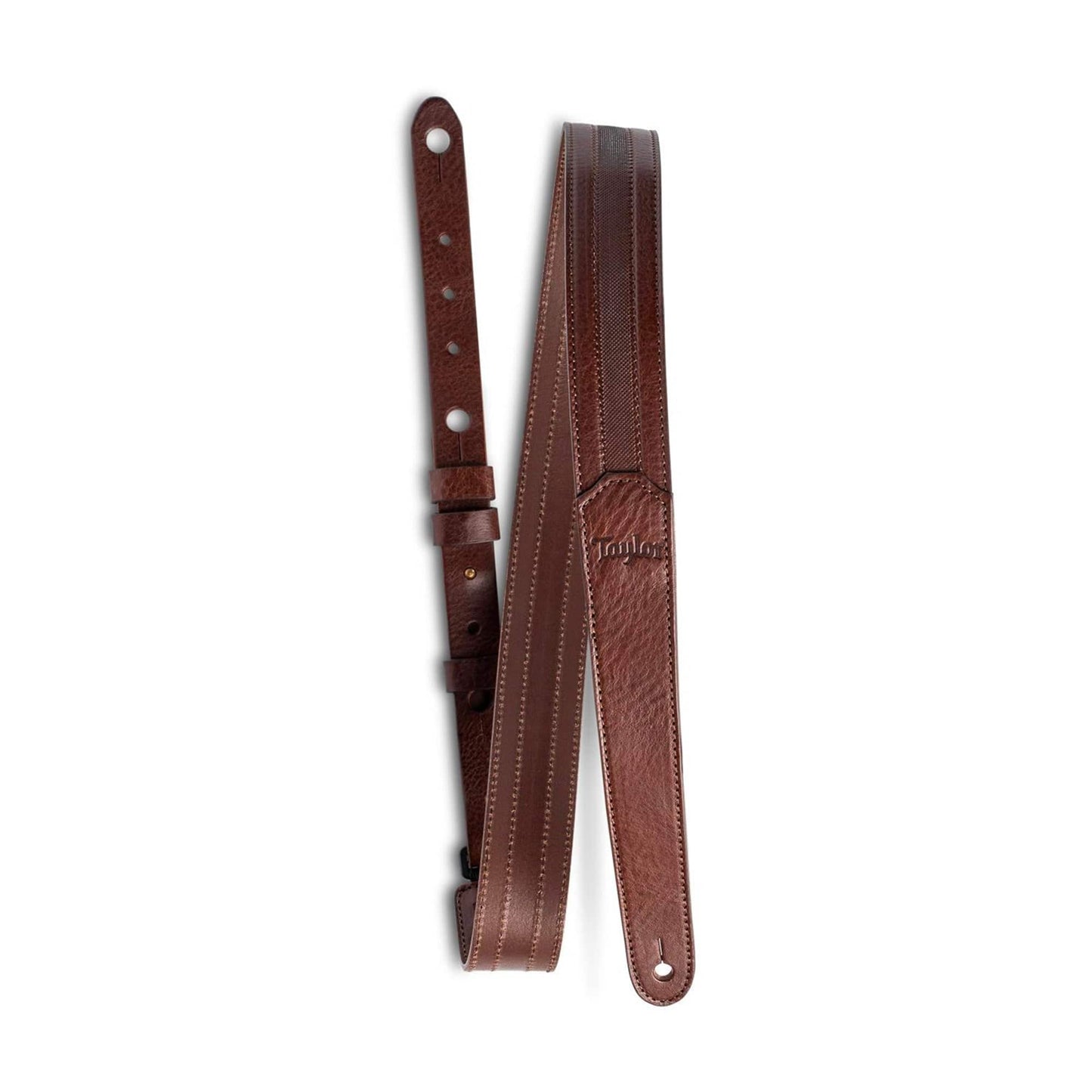 Taylor Slim Leather Strap Chocolate Brown 1.50” w/Engraving & Embossed Logo Accessories / Straps