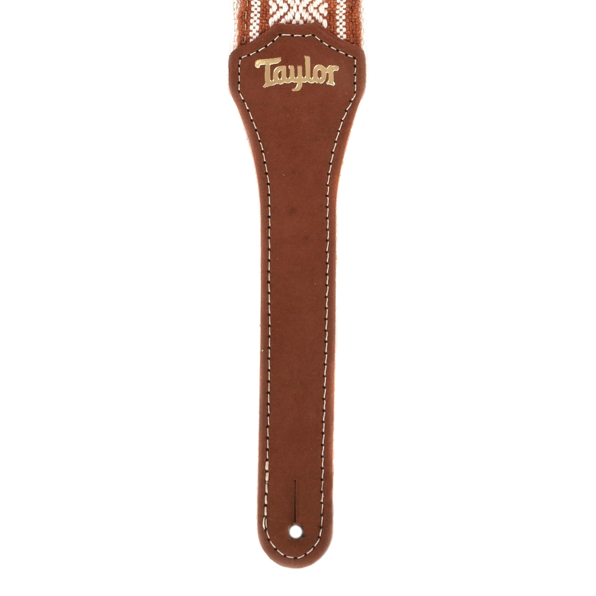 Taylor Strap White/Brown Jacquard Cotton 2" Accessories / Straps