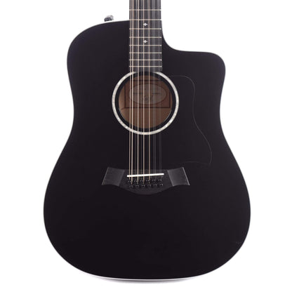 Taylor 250ce-BLK Deluxe 12-String Dreadnought Sitka/Maple Black ES2 Acoustic Guitars / 12-String